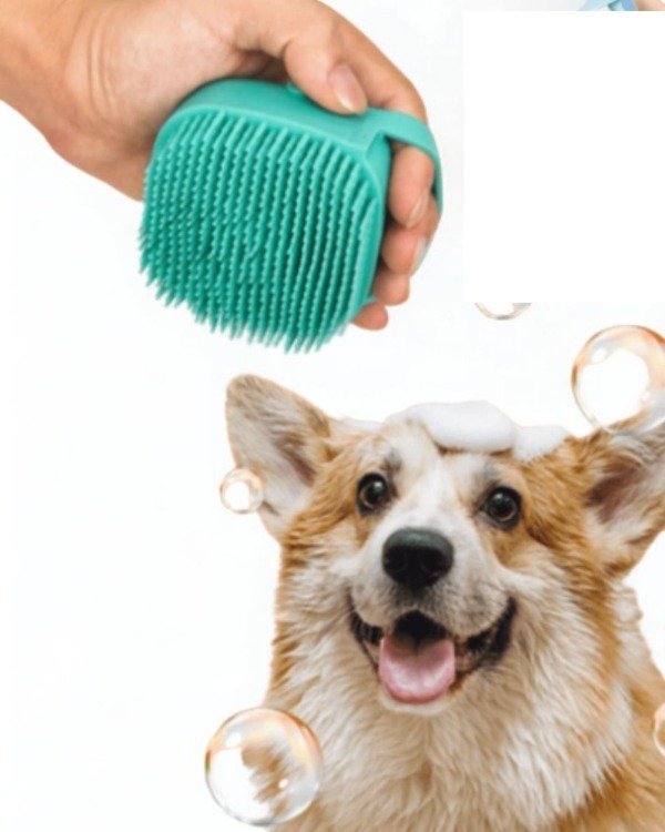 Cepillo Masajeador de Shampoo para Mascotas