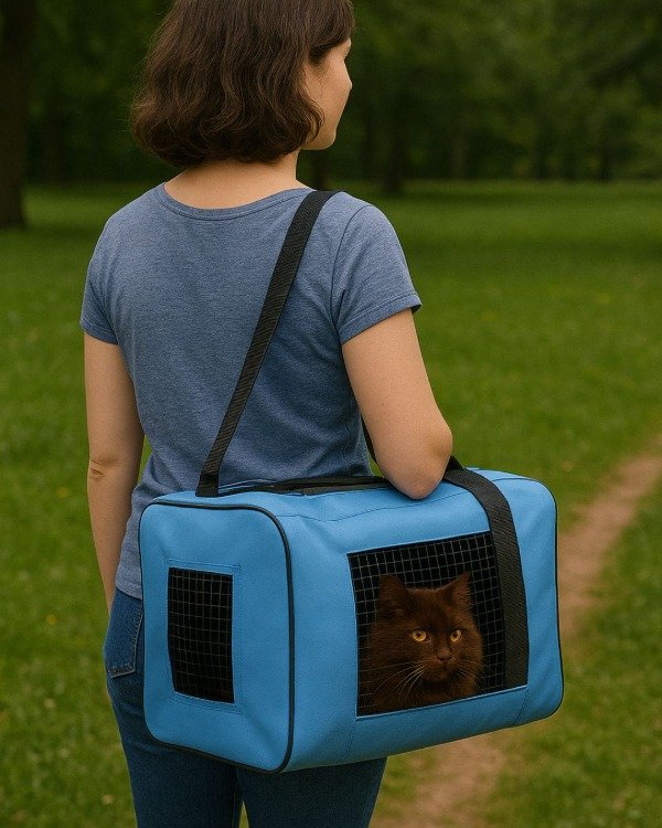 Bolso Transportador de Mascotas. Para Perro de hasta 6kgs y Gatos de hasta 10Kgs