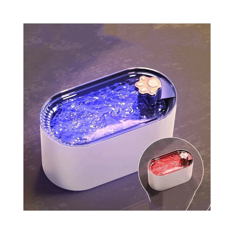 Fuente De Agua Eléctrica Lujo Usb Automática Para Mascotas Gris Oscuro